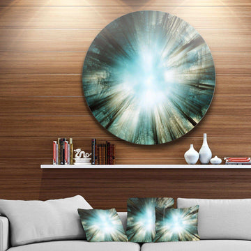 Light From Sky - Abstract Metal Circle Wall Art